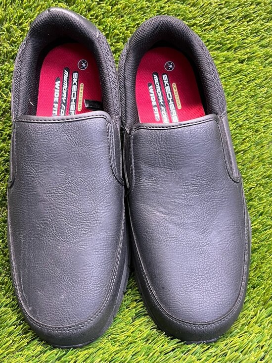 Skechers Nampa Groton Mens Size 12 Black Casual Classic Walking Slip On Shoes main image 5